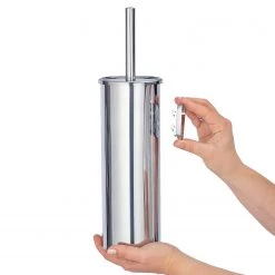 WENKO Ensemble de WC Basic II - Acier inoxydable - Argenté -Accessoires de salle de bain Soldes 1000271251 210608 11294401061 DETAILS P000000001000271251