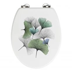 WENKO Siège WC Ginkgo - MDF (panneau de fibres à densité moyenne) - Multicolore