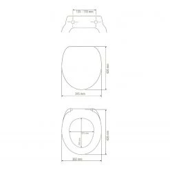 WENKO Siège WC Ginkgo - MDF (panneau de fibres à densité moyenne) - Multicolore -Accessoires de salle de bain Soldes 1000271255 210608 11275000962 SKETCH DETAILS P000000001000271255 sketch