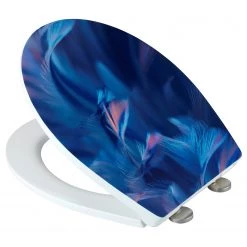 WENKO Siège WC Softness - Acier inoxydable / Duroplast - Bleu 9 WENKO Siège WC Softness - Acier inoxydable / Duroplast - Bleu -Accessoires de salle de bain Soldes 1000271260 210608 11263100893 DETAILS P000000001000271260