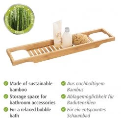 WENKO Pont de baignoire Bambusa - Bambou - Naturel -Accessoires de salle de bain Soldes 1000271268 210608 11275700968 DETAILS P000000001000271268