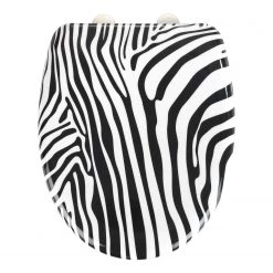 WENKO Siège WC Wild - Acier inoxydable / Duroplast - Multicolore