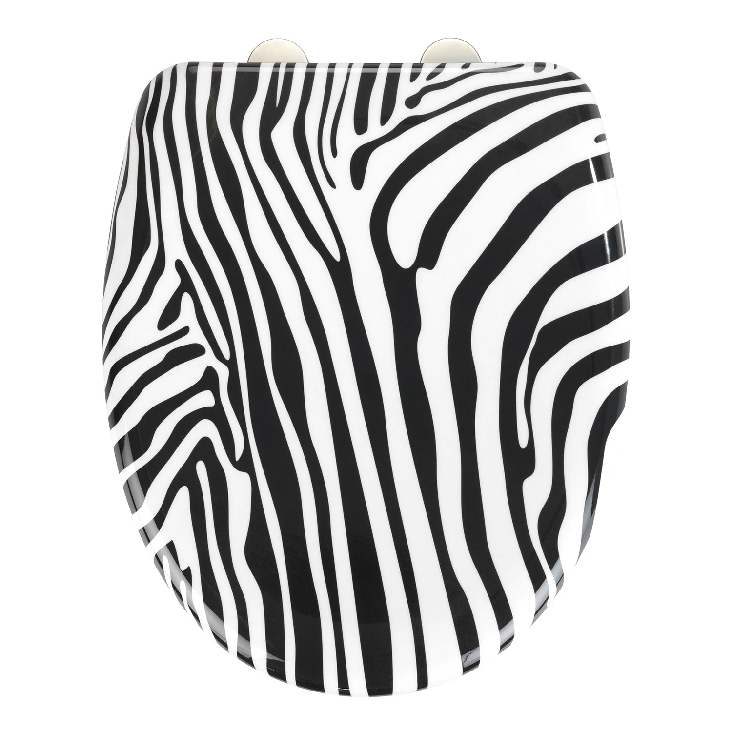 WENKO Siège WC Wild - Acier inoxydable / Duroplast - Multicolore 1 WENKO Siège WC Wild - Acier inoxydable / Duroplast - Multicolore