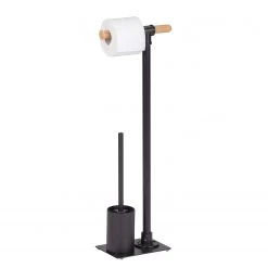 WENKO Ensemble de WC Forli - Acier inoxydable / Bambou - Noir / Naturel 7 WENKO Ensemble de WC Forli - Acier inoxydable / Bambou - Noir / Naturel -Accessoires de salle de bain Soldes 1000271276 210608 11274200954 DETAILS P000000001000271276