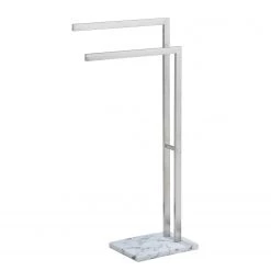 WENKO Porte-serviettes sur pied Aprilia - Acier inoxydable - Chrome