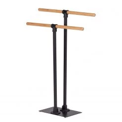 WENKO Porte-serviettes sur pied Forli - Acier inoxydable - Naturel