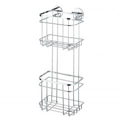 WENKO Étagère murale Turbo-Loc Aingeni - Acier inoxydable - Argenté