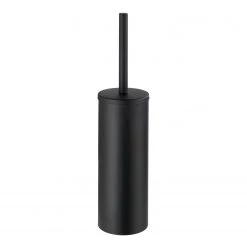 WENKO Ensemble WC Orea - Acier inoxydable - Noir