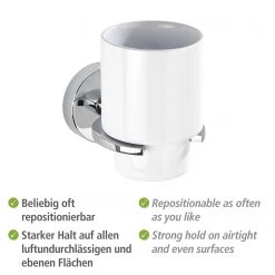 WENKO Verres à dents Capri - Zinc moulé sous pression / Céramique - Blanc 12 WENKO Verres à dents Capri - Zinc moulé sous pression / Céramique - Blanc -Accessoires de salle de bain Soldes 1000271314 210608 11322301191 DETAILS P000000001000271314