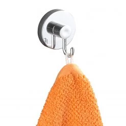 WENKO Crochets Vacuum-Loc I (lot de 4) - Acier inoxydable / Matière plastique - Chrome -Accessoires de salle de bain Soldes 1000271316 210608 11312201147 DETAILS P000000001000271316