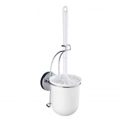 WENKO Ensemble de WC Vacuum-Loc Milazzo - Acier - Chromé / Blanc -Accessoires de salle de bain Soldes 1000271324 210608 11304601116 DETAILS P000000001000271324