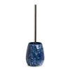 Zeller Brosse WC Blue Marble - Céramique / ABS - Bleu - 12,8 x 41 cm