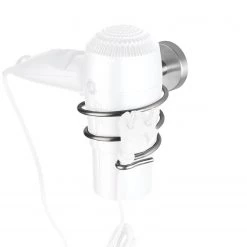 WENKO Porte sèche-cheveux Bosio - Acier inoxydable - Mat