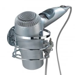 WENKO Porte sèche-cheveux Turbo-Loc Brenta - Acier inoxydable - Argenté -Accessoires de salle de bain Soldes 1000274092 210618 14063000262 DETAILS P000000001000274092