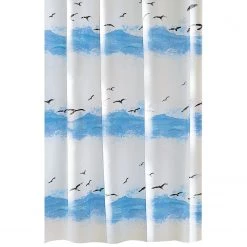Kleine Wolke Rideau de douche Seaside - Polyester - Bleu crocus - 180 x 180 cm