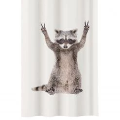 Kleine Wolke Rideau de douche George - Polyester - Taupe