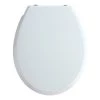 WENKO Siège WC Bilbao - Acier inoxydable - Blanc