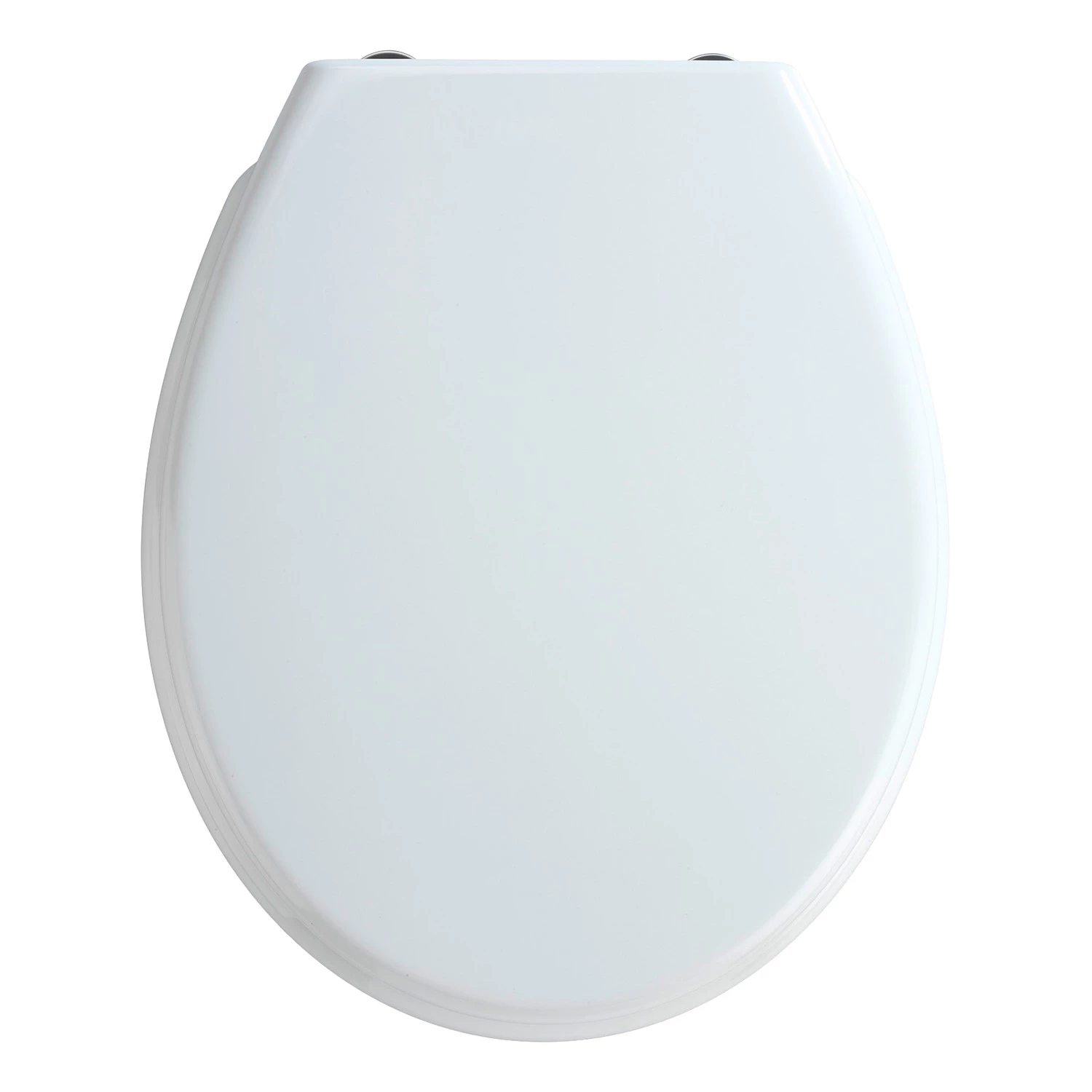 WENKO Siège WC Bilbao - Acier inoxydable - Blanc 1 WENKO Siège WC Bilbao - Acier inoxydable - Blanc