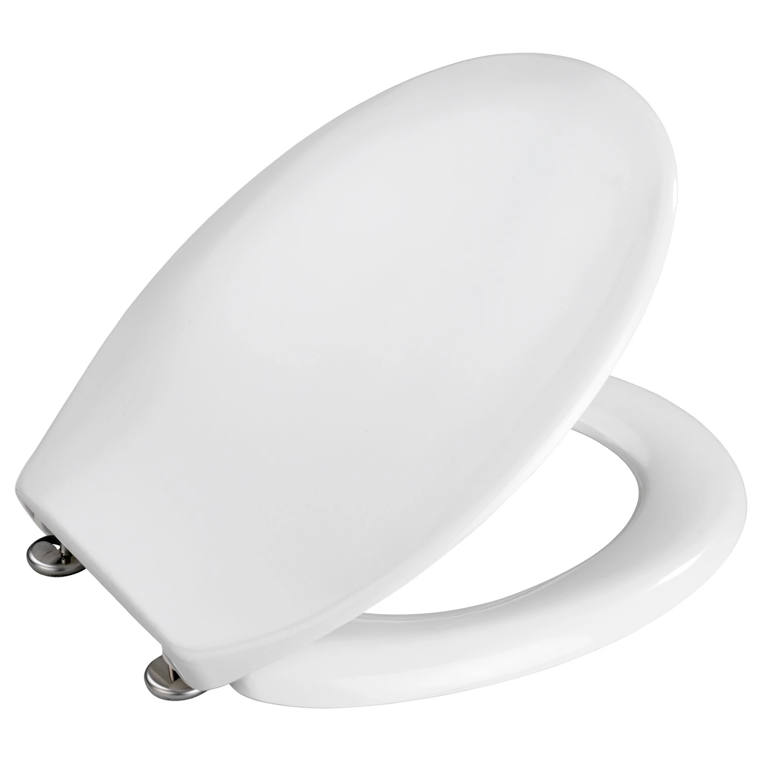WENKO Siège WC Vigone - Acier inoxydable - Blanc 2 WENKO Siège WC Vigone - Acier inoxydable - Blanc – Image 2