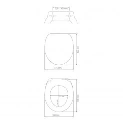WENKO Siège WC Vigone - Acier inoxydable - Blanc -Accessoires de salle de bain Soldes 1000287124 210827 133010000748 ICON DETAILS P000000001000287124 icon seal