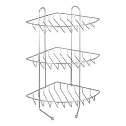 WENKO Étagère d’angle Exklusiv II - Acier - Chromé