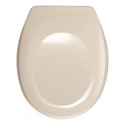 WENKO Siège WC Bergamo - Acier inoxydable - Beige