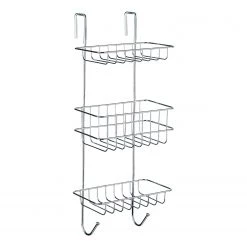 WENKO Étagère de douche Revigo - Acier - Chromé