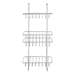 WENKO Étagère de douche Revigo - Acier - Chromé -Accessoires de salle de bain Soldes 1000287132 210827 13301200061 DETAILS P000000001000287132