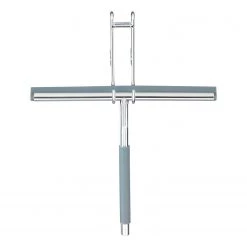 WENKO Raclette de douche Cave - Acier inoxydable / Silicone - Argenté