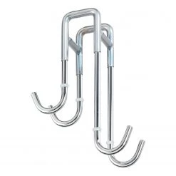 WENKO Raclette de douche Cave - Acier inoxydable / Silicone - Argenté -Accessoires de salle de bain Soldes 1000287135 210827 13301300080 DETAILS P000000001000287135