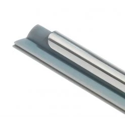 WENKO Raclette de douche Cave - Acier inoxydable / Silicone - Argenté -Accessoires de salle de bain Soldes 1000287135 210827 13301300081 DETAILS P000000001000287135