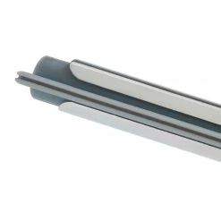 WENKO Raclette de douche Cave - Acier inoxydable / Silicone - Argenté -Accessoires de salle de bain Soldes 1000287135 210827 13301300082 DETAILS P000000001000287135