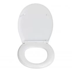 WENKO Siège WC Rieti - Acier inoxydable - Blanc -Accessoires de salle de bain Soldes 1000287136 210827 13301400084 DETAILS P000000001000287136