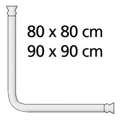 WENKO Barre d’angle universelle - Aluminium / Plastique ABS - Blanc -Accessoires de salle de bain Soldes 1000287140 210827 13301600851 ICON DETAILS P000000001000287140 icon seal