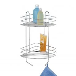 WENKO Étagère d’angle Exklusiv I - Acier - Chromé -Accessoires de salle de bain Soldes 1000287142 210827 13301700135 DETAILS P000000001000287142