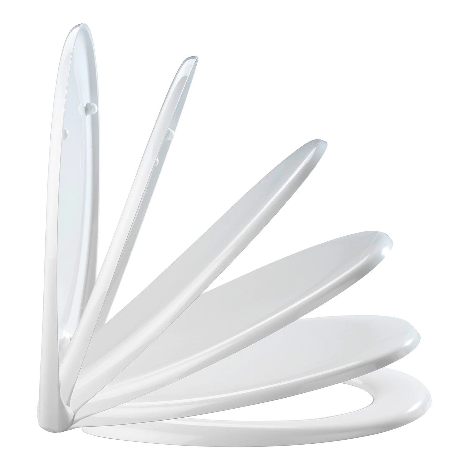 Siège WC premium Ottana - Acier inoxydable - Blanc 4 Siège WC premium Ottana - Acier inoxydable - Blanc – Image 4