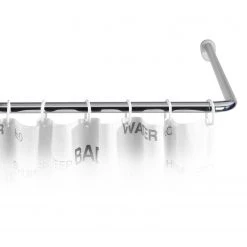 Barre d’angle universelle II - Aluminium / Plastique ABS - Chrome - Largeur : 81 cm