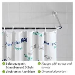 Barre d’angle universelle II - Aluminium / Plastique ABS - Chrome - Largeur : 81 cm -Accessoires de salle de bain Soldes 1000287150 210827 13302000916 ICON DETAILS P000000001000287150 icon seal