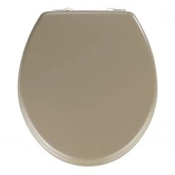 WENKO Siège WC Prima - Acier inoxydable - Beige