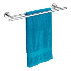 WENKO Porte-serviette Duo Bosio - Acier inoxydable - Argenté -Accessoires de salle de bain Soldes 1000287164 210827 13302600268 DETAILS P000000001000287164