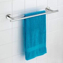 WENKO Porte-serviette Duo Bosio - Acier inoxydable - Argenté -Accessoires de salle de bain Soldes 1000287164 210827 13302600269 DETAILS P000000001000287164