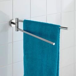 WENKO Porte-serviettes Bosio - Acier inoxydable - Argenté -Accessoires de salle de bain Soldes 1000287166 210827 13302700277 MOOD DETAILS P000000001000287166 mood
