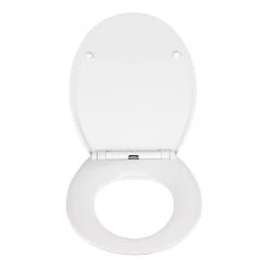WENKO Siège WC premium Mora - Acier inoxydable - Blanc -Accessoires de salle de bain Soldes 1000287168 210827 13302800288 DETAILS P000000001000287168