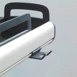 WENKO Étagère de douche téléscopique Line - Aluminium / Polypropylène - Argenté / Noir -Accessoires de salle de bain Soldes 1000287182 210827 13303400380 DETAILS P000000001000287182