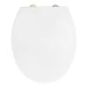 WENKO Siège WC premium Birori - Acier inoxydable - Blanc