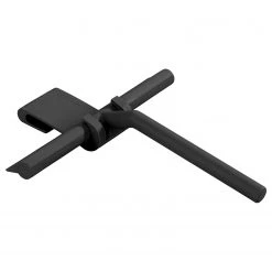 WENKO Raclette de douche Mola - Acier inoxydable / Silicone - Noir