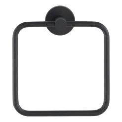 WENKO Anneau porte-serviette Bosio - Acier inoxydable - Noir -Accessoires de salle de bain Soldes 1000287202 210827 13304100500 DETAILS P000000001000287202