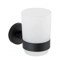 WENKO Verre à dent avec support Uno Bosio - Acier inoxydable - Argenté