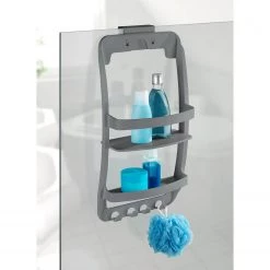 WENKO Étagère de douche Universal - Polypropylène - Anthracite 10 WENKO Étagère de douche Universal - Polypropylène - Anthracite -Accessoires de salle de bain Soldes 1000287209 210827 13304400540 MOOD DETAILS P000000001000287209 mood