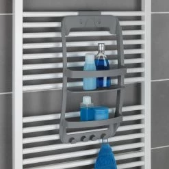 WENKO Étagère de douche Universal - Polypropylène - Anthracite 11 WENKO Étagère de douche Universal - Polypropylène - Anthracite -Accessoires de salle de bain Soldes 1000287209 210827 13304400541 DETAILS P000000001000287209